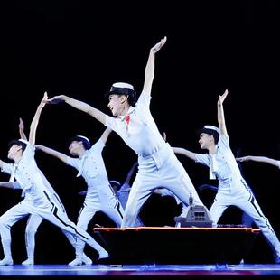 正品青春舰行蹈表服海军风儿童演出童心向党舞少年壮志强国有我演