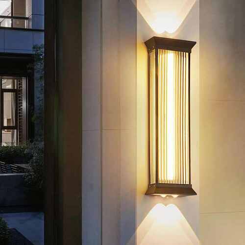 LED户外壁灯别墅外墙灯 室外阳台过道灯上下发光大门两侧柱子壁灯