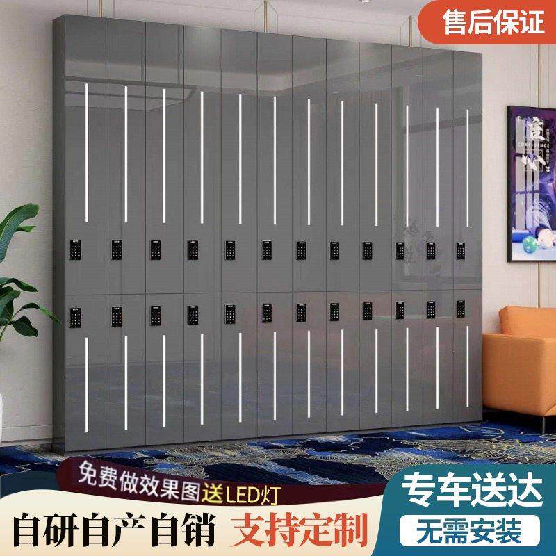 新款台球杆存杆柜桌球厅室展示柜球杆密码锁会员专用杆柜子放置柜