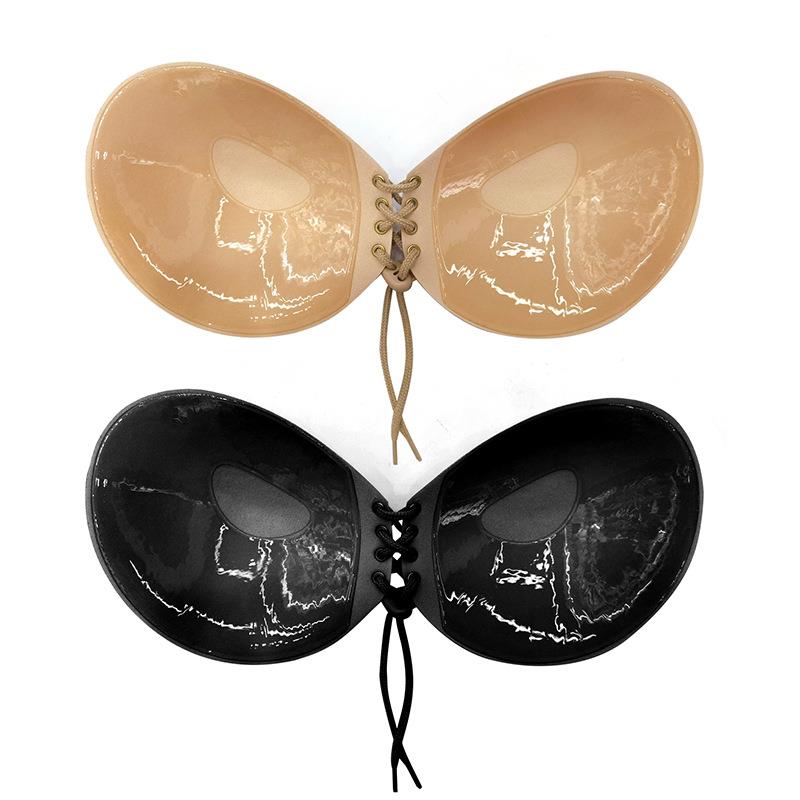 Drawstring push-up invisible bra smooth breast sticker