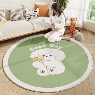 正品 可毛房 大江圆形地毯加厚羊羔绒床边毯卧室爱儿童地垫2205新款