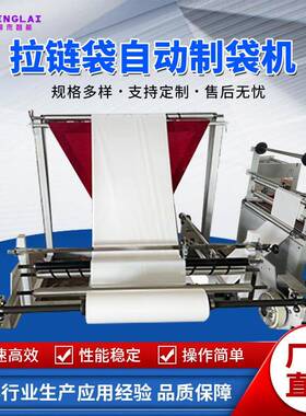 拉链袋自动制袋机 塑料袋生产线全自动自立袋设备（可加冲孔）