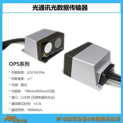 物流仓储|立库|装载起吊设备无线光通讯传感器光数据传输器