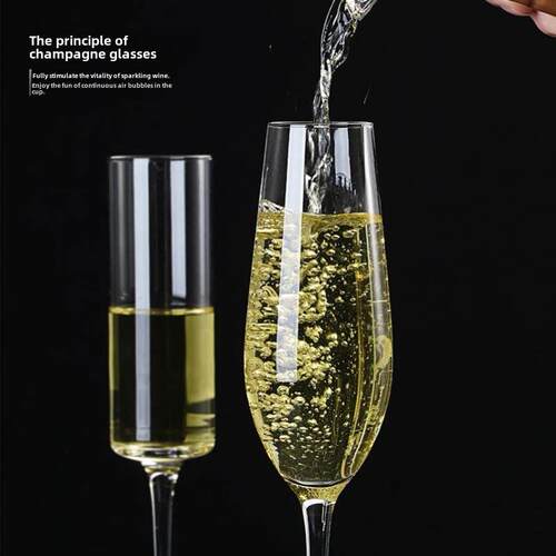 2Pcs Wine Party White Champagne Coupes Cocktail Glass Champa