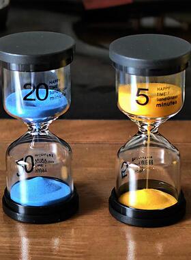 毕业季学生礼物玻璃直管沙漏10/15/30分钟计时器时间流沙纪念礼品