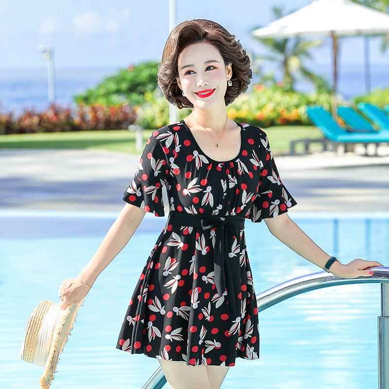 Mothers swimsuit for middle-aged and elderly women slimming