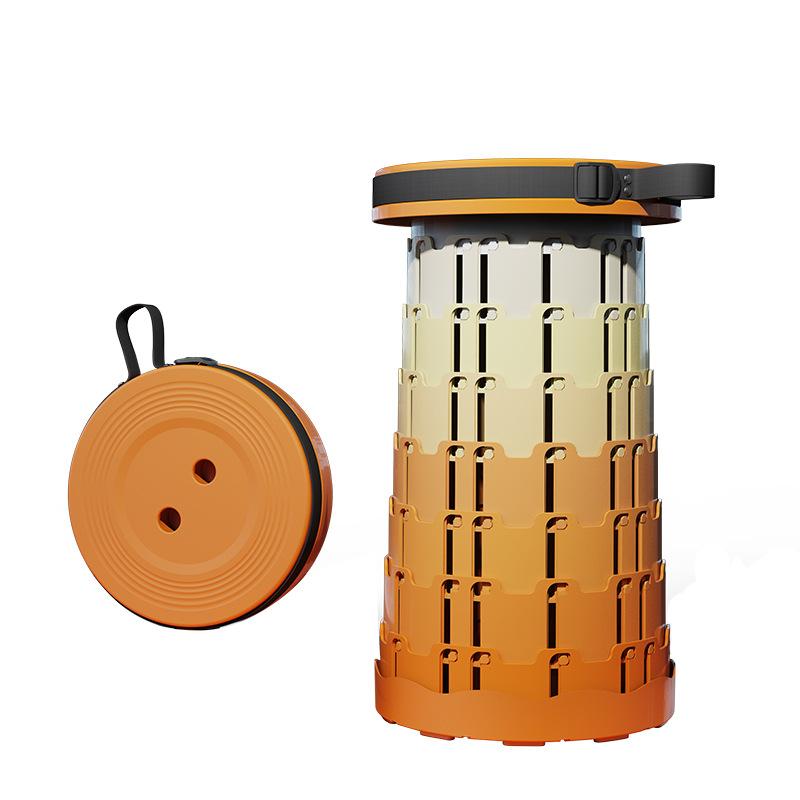 收纳折叠凳可调节伸缩便携式户外旅行钓鱼椅子家用塑料小凳子马扎