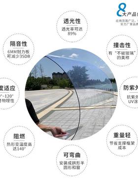 pc棚耐力板遮草绿色2mm停车棚阳板棚雨聚碳酸酯隔断353实心阳光板