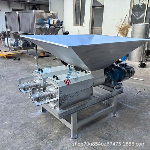 铲车上料牛粪不锈钢干湿分离机鸡粪猪粪酒糟脱水机粪污分离机