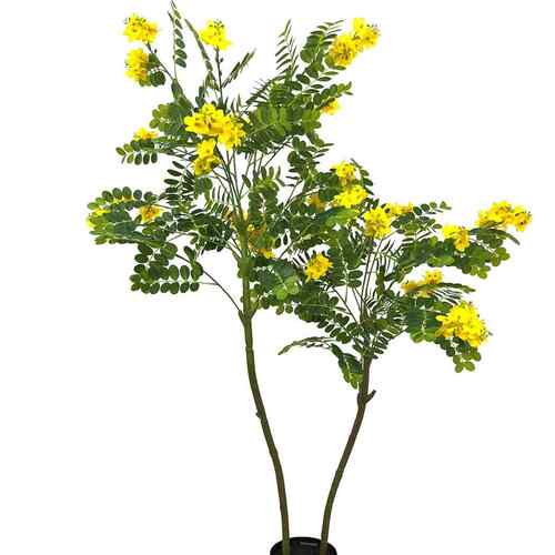 仿槐009花绿栽植室内落真地假树装饰摆件园植林造景假绿盆槐花树