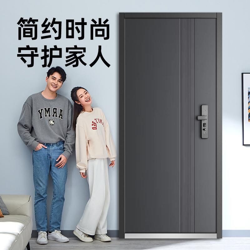 国标甲级防盗门钢制铁门加高进户门子母门单门家用入户门防火隔音