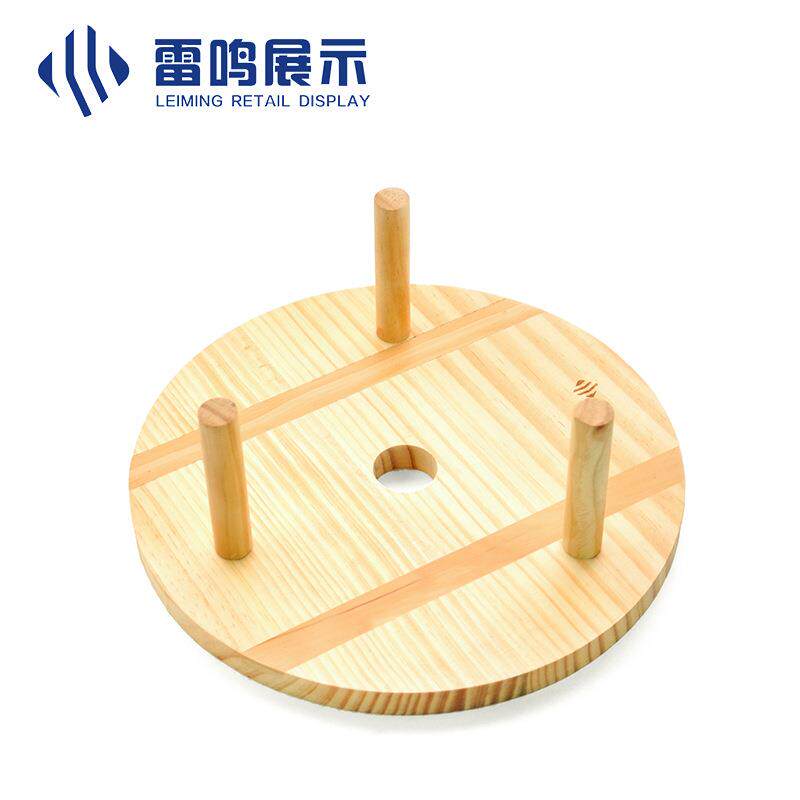 超 垫板鲜展示台冷 柜底层陈列 市实木圆形托盘 生肉垫板 展123示