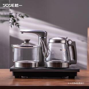 越一智能烧水壶全自动玻璃电水壶茶台泡茶嵌入式 煮茶电热水壶K80