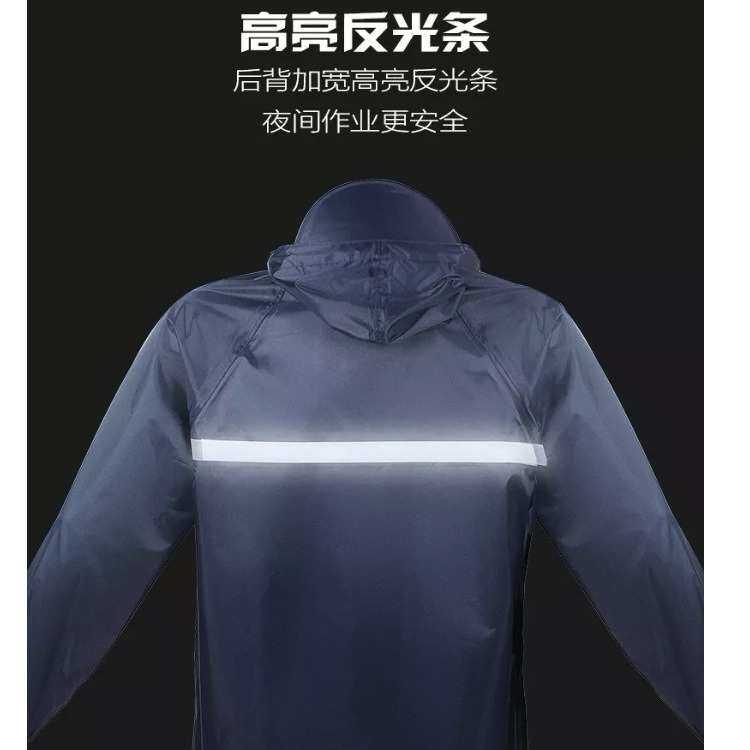 正招反光雨衣徒步成人单层男女雨衣工地劳保分体套服厂家批发
