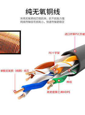 深圳厂家批发六类铜包铝工程网线 6类UTP过测试千兆工程网络线
