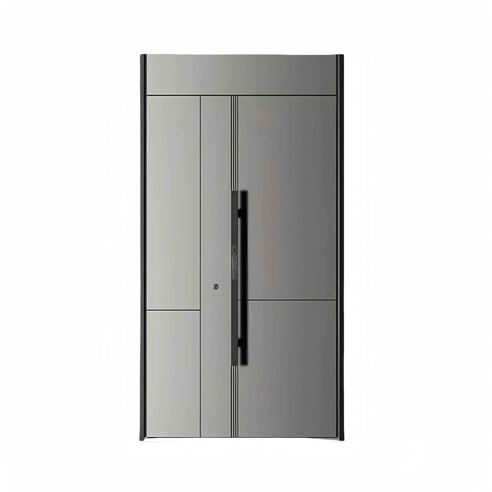 国标甲级防盗门轻奢系列弧形指纹锁防火门入户门房门别墅大门