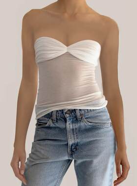 Women's strapless top 女装抹胸上衣