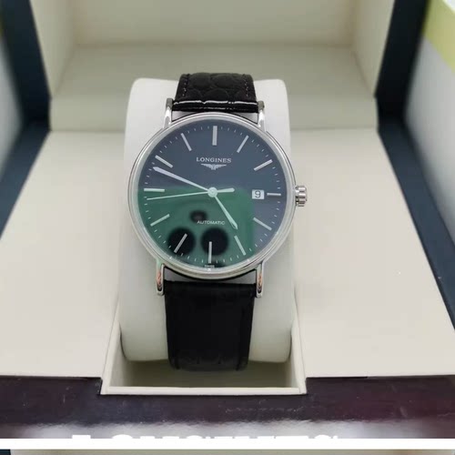 新款98新 浪琴瑰丽系列L4.921.4.52.2钢皮自动机械腕表男表38.5MM
