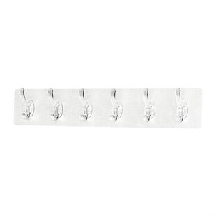 kitchen six hanging steel glue wall trace non hook hooks