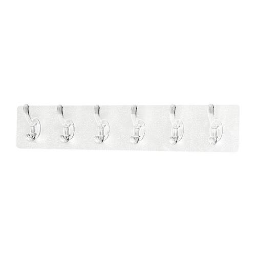kitchen hook non-trace glue six hooks wall hanging steel