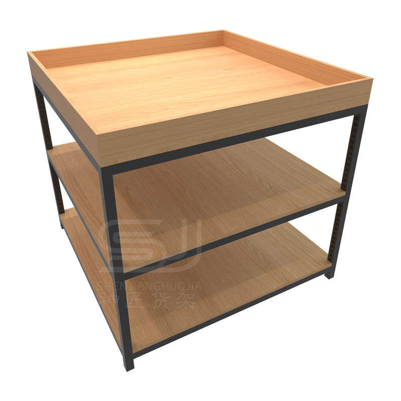 便利店货架堆头金华工厂三层流水台多层促销台现货超市货架展示架