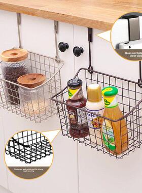 Wire Wall Grid Basket Hanging Display Shelf 橱柜门后床边挂篮