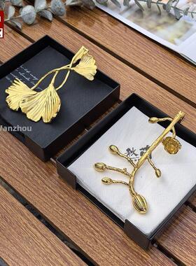 欧洲不锈钢纸巾架酒店餐厅前台高底方形黑色定点餐巾纸盒商业底座