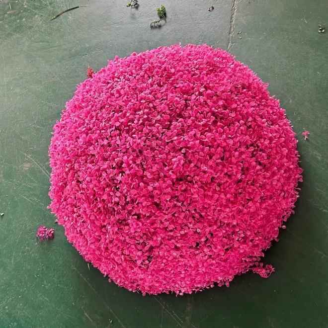 【折扣价】户外井盖遮挡装饰品空心大黄杨仿真草球酒店商场装饰