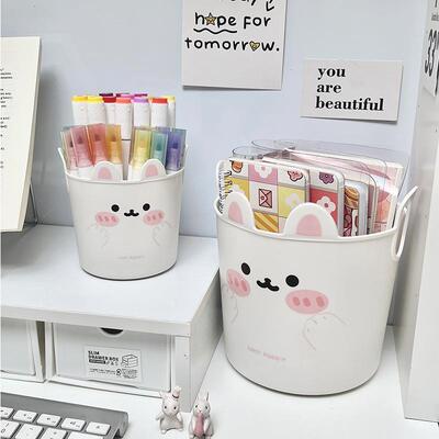 Cute Rabbit Pencil Holder High Aesthetic Student Pencil Hold