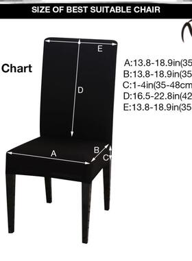 Spandex Elastic Printing Dining Chair cover Anti-dirty Kitch