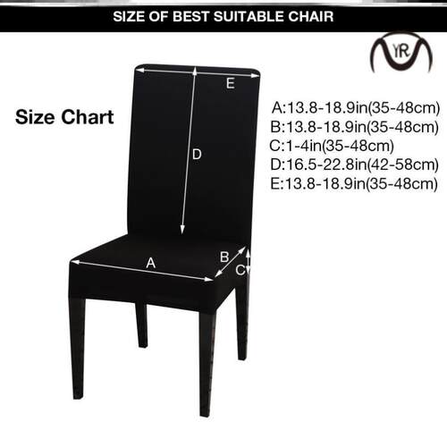 Spandex Elastic Printing Dining Chair cover Anti-dirty Kitch