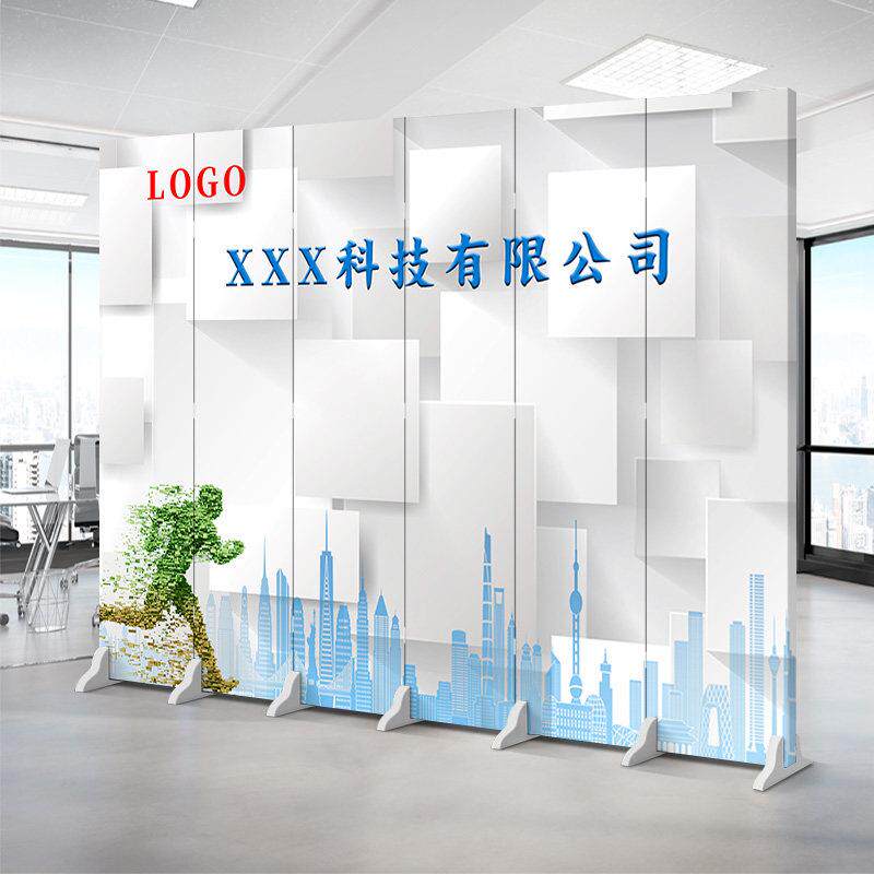 办公室屏风隔断折叠移动隔断板墙客厅挡板隔断墙可简易卧室玄关门