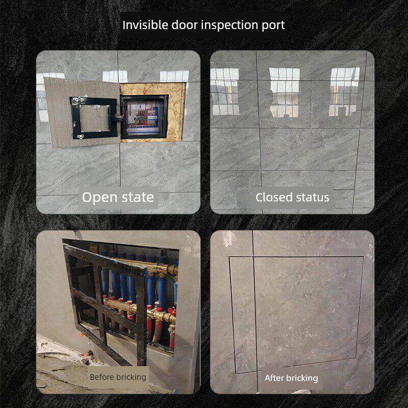 墙面检修门卫生间瓷砖隐形门检修口地暖下水管空调外机暗门检查口
