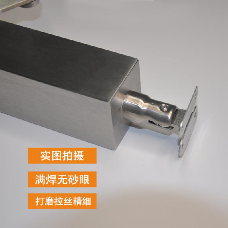 家用式轻奢锈方形304不钢梯立楼柱护栏工程楼JAR梯扶手不钢立锈柱