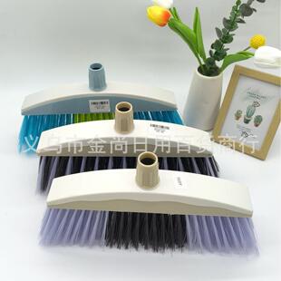 Thickened and denser bristle large broom with a threaded rea