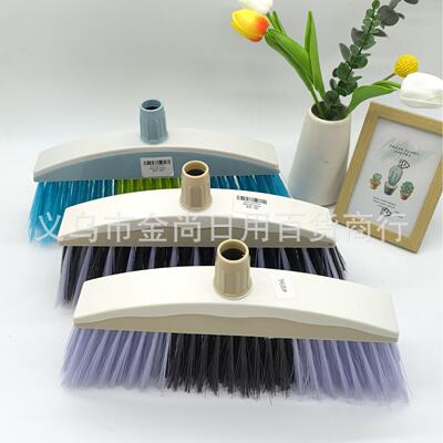 Thickened and denser bristle large broom with a threaded rea