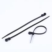 车圆孔塑料汽自锁式 200固头螺丝孔黑定色固定头螺 束捆绑带4.线8