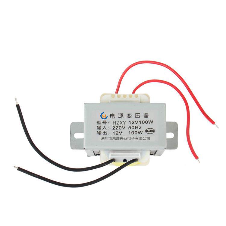 全铜足功率电压定 制低频变压器220v转24V100W家用低频电源变压器