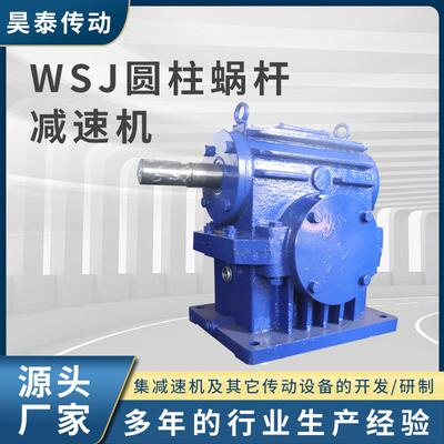 WSJ圆柱蜗杆减速机多型号轴装式蜗轮蜗杆减速机圆柱齿轮减速机
