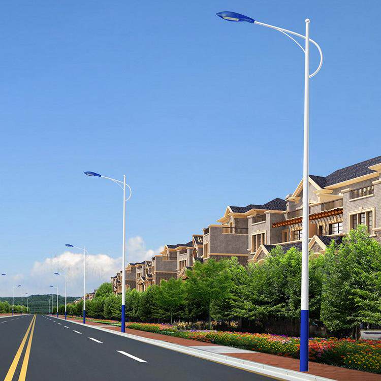 led模组市电路灯杆市政道路双头双臂LED路灯防水城市建设高亮节能