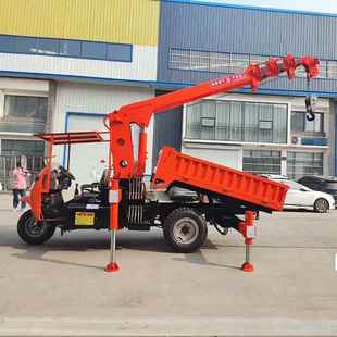 农用三轮随车吊6吨工程建筑用自备吊车园林苗圃绿化三马子小吊车