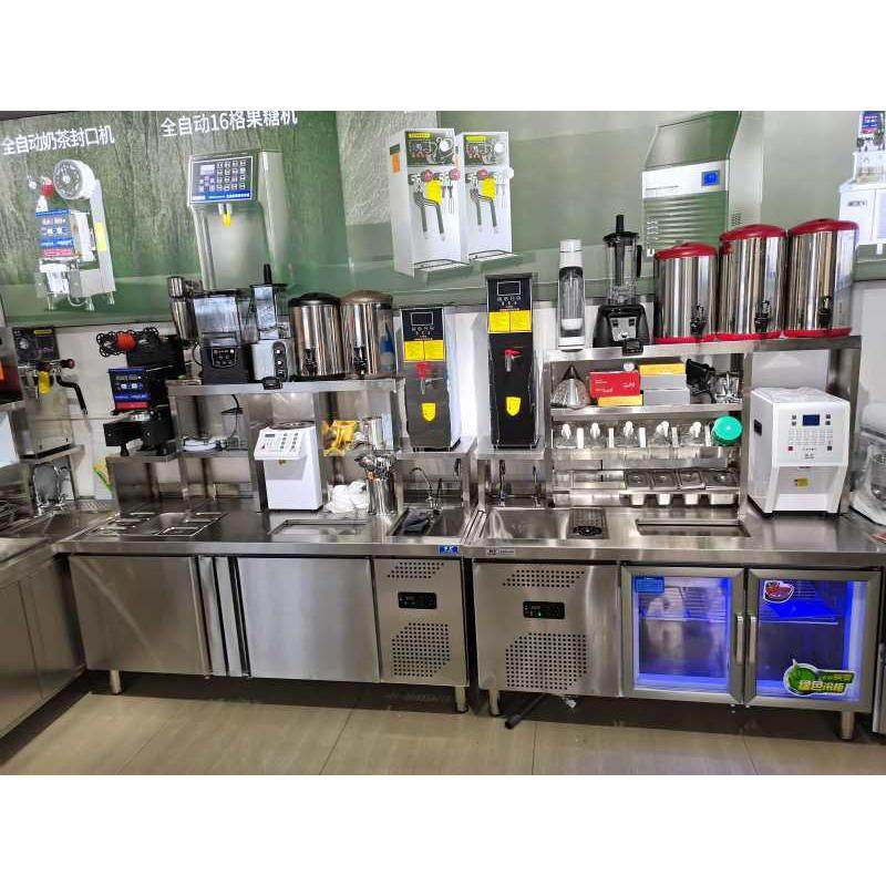 恒芝奶茶店设备全套水吧操作台冷
