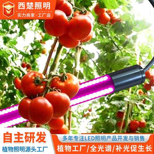 线型灯led生长灯绿植花卉全光谱多肉补光灯四面发光灯管灯条植物