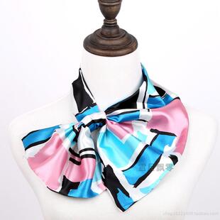 百变魔术丝巾空姐银行上班商务工作服职业装小方巾围巾领花领结女