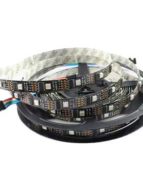 5050RGB幻彩灯条WS2801灯条12V黑板32IC32灯 智能遥控变色灯带