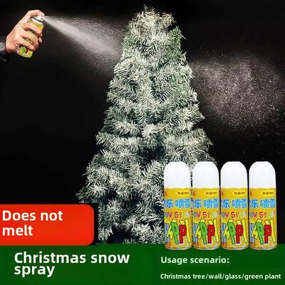 Christmas tree snow spray spray snow does not melt flowers a