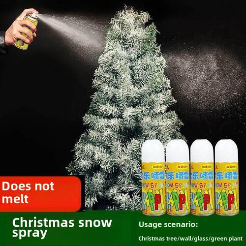 Christmas tree snow spray spray snow does not melt flowers a