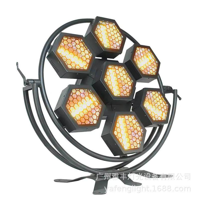 LED7颗复古灯迷你复古成像舞台灯200W全彩COB染色面光灯酒吧婚庆