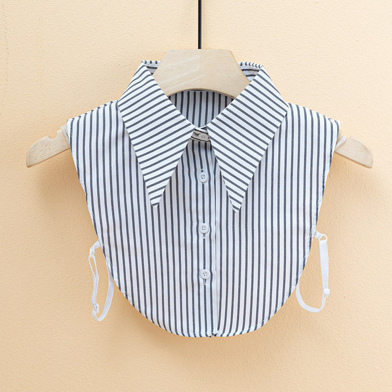 新款条纹大尖领女百搭假衣领秋冬季毛衣装饰领韩版涤纶假衬衫领子,服饰配件/皮带/帽子/围巾,假领,淘宝优惠券,粉丝福利购,淘宝优惠卷