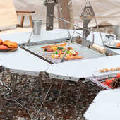 HOMFUL皓风户外野露营组合桌可折叠多功能拼接篝炊火框架IGT围桌